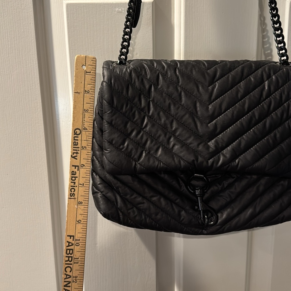Rebecca Minkoff Nylon Eddie Bag, Blk - Picture 4 of 6